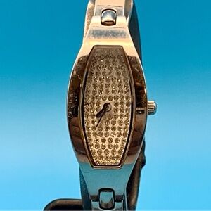 FOSSIL F2 ES-9338 Women’s Bracelet Wristwatch All St Steel Crystal Dial Working